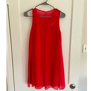 BCBGeneration dress. Red shift dress. Size extra Small. Worn once, dry cleaned